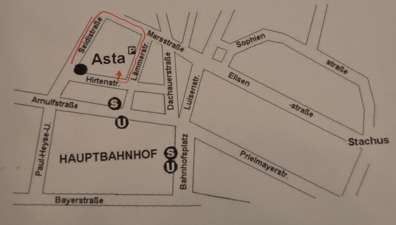 Hotel-Pension Asta München Kültér fotó
